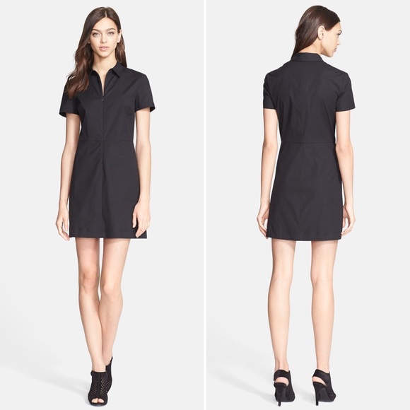 Theory Dresses & Skirts - Theory Torma Palatial Black Cotton Sheath Dress 6